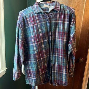 WOMENS BACKROAD BLUES MULTI FLANNEL